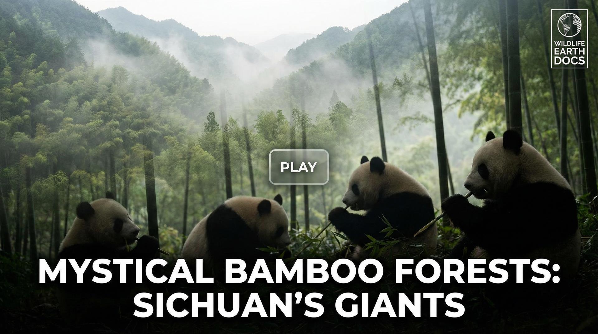 每日大赛植物视频-四川竹林大熊猫植物视频演示